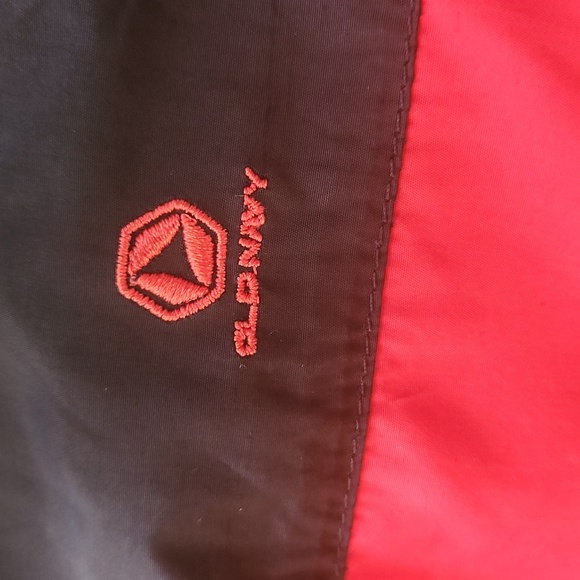 Old Navy Puffer jacket Orange Black long sleeves Large - Picture 17 of 17